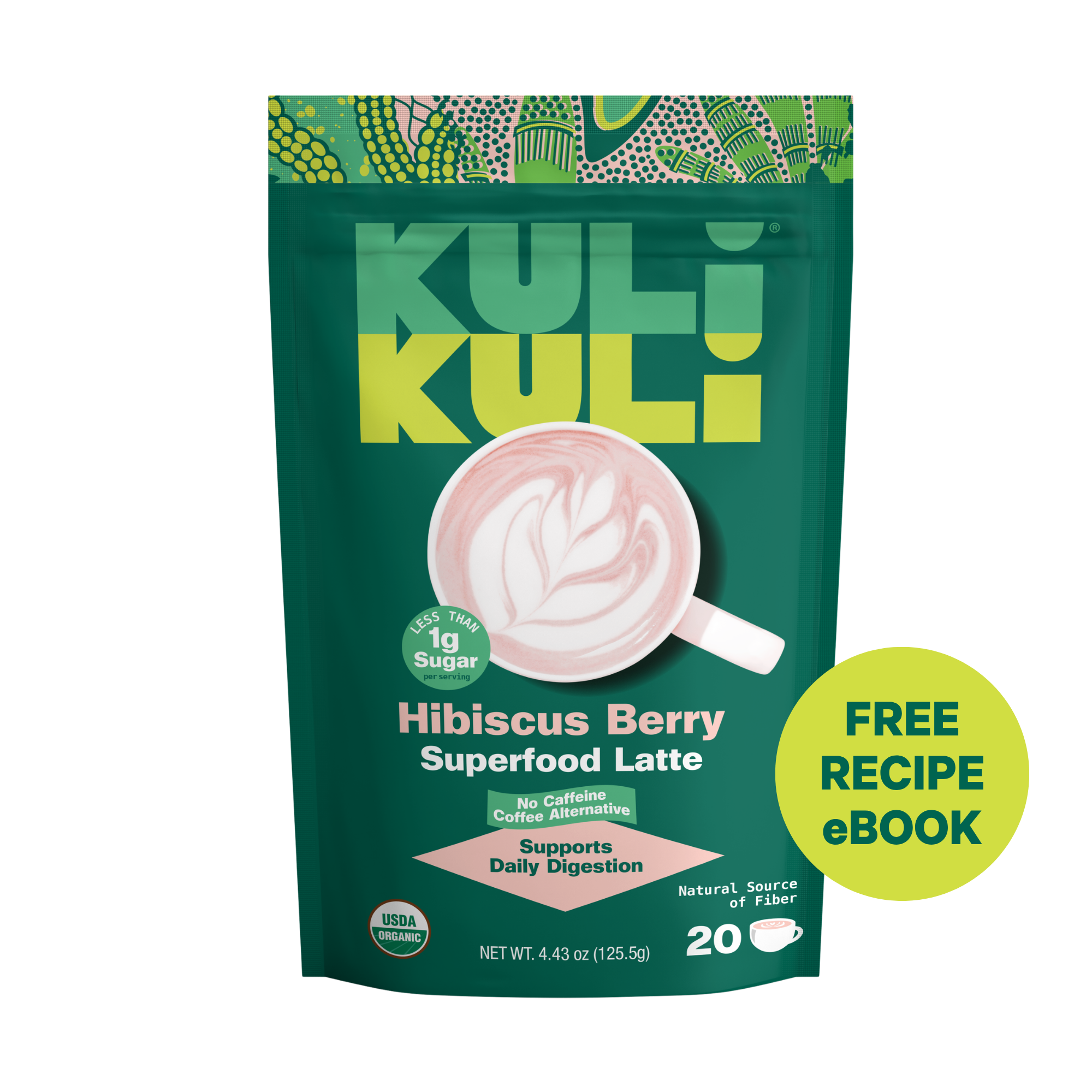 Hibiscus Berry Superfood Latte – Kuli Kuli Foods