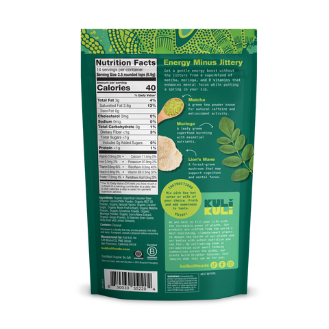 Matcha Moringa Superfood Latte