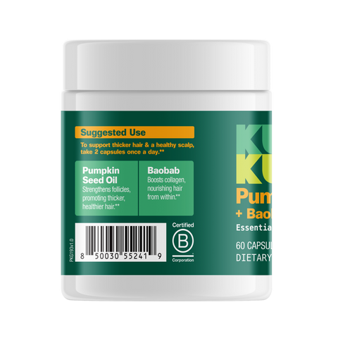 Pumpkin Seed Oil Hair Capsules (60-Count)