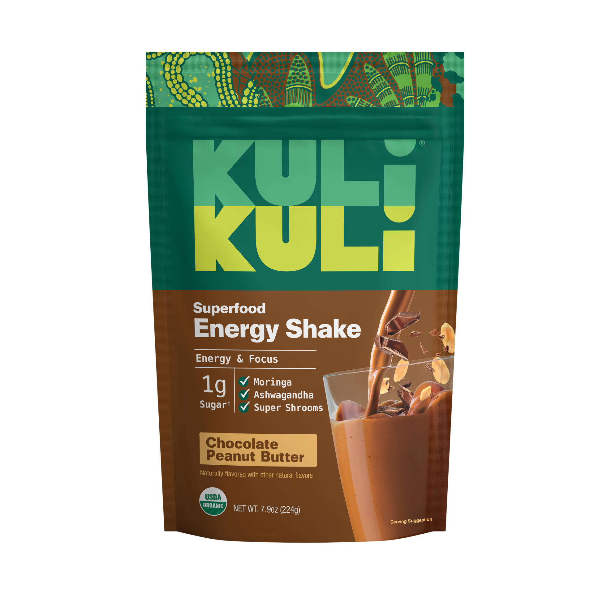 Chocolate Peanut Butter Superfood Energy Shake