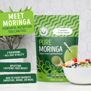 Organic Pure Moringa Powder (10.6 oz)