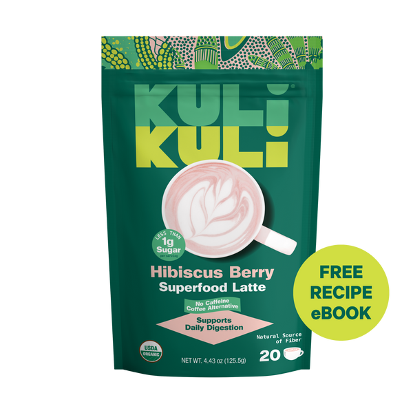 Hibiscus Berry Superfood Latte – Kuli Kuli Foods