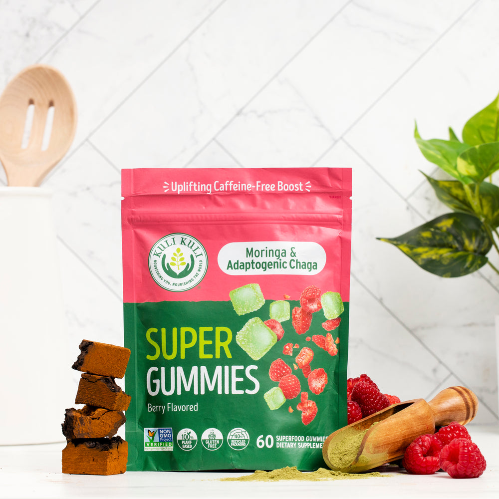 Moringa & Chaga Mushroom SuperGummies - Berry Flavor