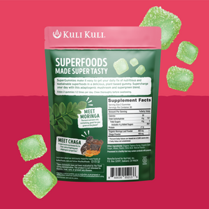 Moringa & Chaga Mushroom SuperGummies - Berry Flavor