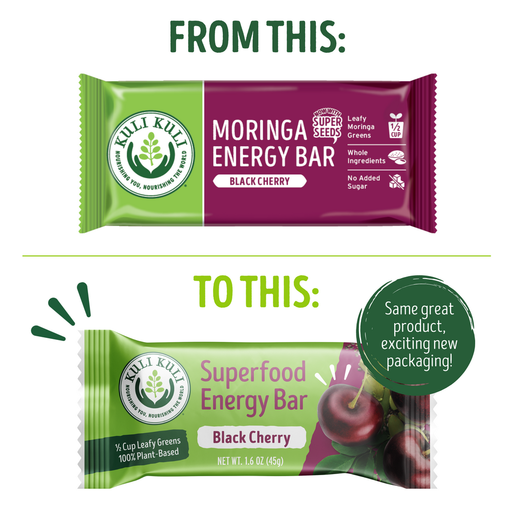 Moringa Energy Bar - Black Cherry