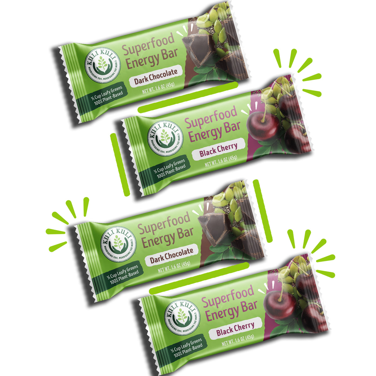 Moringa Leafy Greens Powerpacked Energy Bar - Variety Pack
